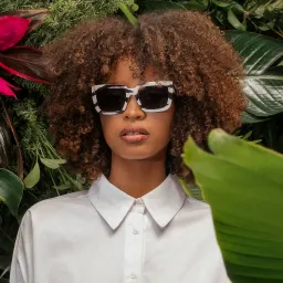 Shop ISABEL MARANT Square Sunglasses in Ivory Pattern online.