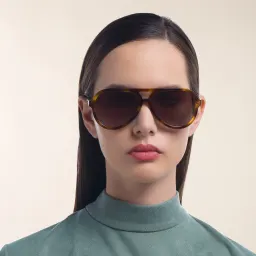 Shop ISABEL MARANT Pilot Sunglasses in Havana online.