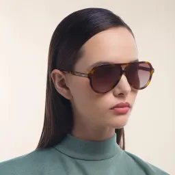 Shop ISABEL MARANT Pilot Sunglasses in Havana online.
