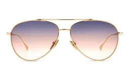 Shop ISABEL MARANT Aviator Sunglasses in Rose Gold online.