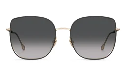 Shop ISABEL MARANT Oversized Square Sunglasses in Black Gold online.