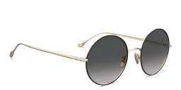 Shop ISABEL MARANT Oversized Round Sunglasses in Black Gold online.