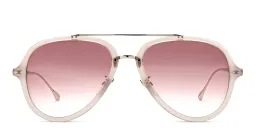 Shop ISABEL MARANT Pilot Sunglasses in Nude Palladium online.