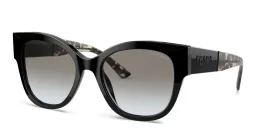 Shop PRADA Square Sunglasses in Black online.