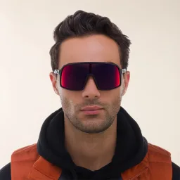 Shop Oakley Sutro S Oversized Rectangle Sunglasses in Black online.
