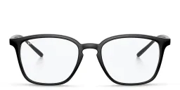 Shop Ray-Ban Logo Signature Unisex Square Eyeglasses in Black online.