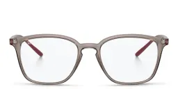 Shop Ray-Ban Logo Signature Unisex Square Eyeglasses in Grey online.
