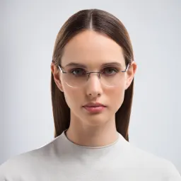 Shop Ray-Ban Unisex Irregular Eyeglasses in Gunmetal online.