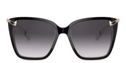 Shop BVLGARI Cat Eye Sunglasses in Black online.