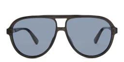 تسوق نظارة شمسية أفياتور غوتشي بلون Grey أونلاين.