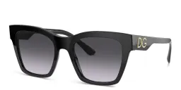Shop Dolce & Gabbana Square Sunglasses in Black online.