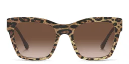 Shop Dolce & Gabbana Square Sunglasses in Brown online.
