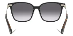 Shop VALENTINO Square Sunglasses in Black online.
