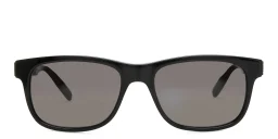 Shop MONTBLANC Rectangle Sunglasses in Black online.
