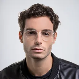 Shop MYKITA Unisex Square Eyeglasses in Silver online.