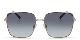 Shop Calvin Klein Oversized Square Sunglasses in Gold online.