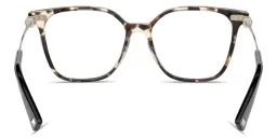 Shop VALENTINO Stud Square Eyeglasses in Brown Havana online.