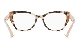 Shop VALENTINO Stud Cat-Eye Eyeglasses in Havana online.
