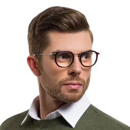 Shop EYE'M Square Eyeglasses in Silver online.