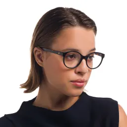 Shop EYE'M Round Eyeglasses in Black online.