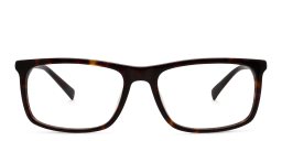 Shop EYE'M Wide Rectangle Eyeglasses in Havana online.