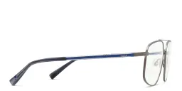 Shop EYE'M Wide Aviator Eyeglasses in Gunmetal online.