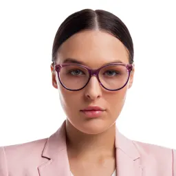 Shop EYE'M Cat Eye Eyeglasses in Pink online.