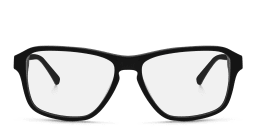Shop EYE'M Wide Rectangle Eyeglasses in Black online.