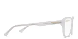 Shop EYE'M Wide Rectangle Eyeglasses in Clear online.