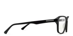 Shop EYE'M Wide Rectangle Eyeglasses in Shiny Black online.