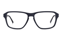 Shop EYE'M Wide Rectangle Eyeglasses in Blue online.