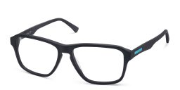 Shop EYE'M Wide Rectangle Eyeglasses in Blue online.