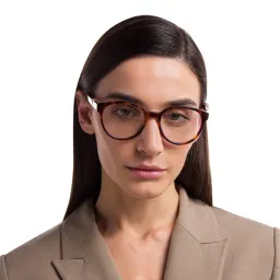 Shop EYE'M Round Eyeglasses in Havana online.