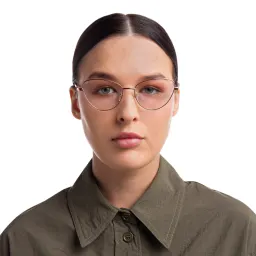 تسوق نظارة طبية بإطار كات آي واسع EYE'M بلون ذهبي وردي أونلاين.