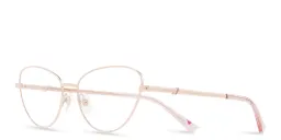 Shop EYE'M Wide Cat Eye Eyeglasses in Rose Gold online.