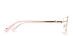 Shop EYE'M Wide Cat Eye Eyeglasses in Rose Gold online.
