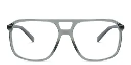 Shop EYE'M Wide Aviator Eyeglasses in Green online.