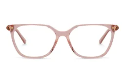 Shop EYE'M Square Eyeglasses in Pink online.