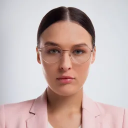 Shop EYE'M Round Eyeglasses in Gold online.