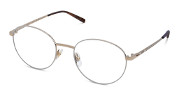 Shop EYE'M Round Eyeglasses in Gold & White online.