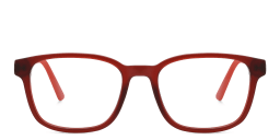 Shop EYE'M Kids Rectangle Eyeglasses in Red online.