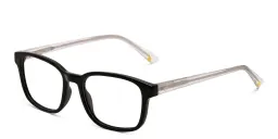 Shop EYE'M Kids Rectangle Eyeglasses in Black online.