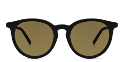 Shop EYE'M Round Sunglasses in Black online.