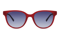 Shop EYE'M Square Sunglasses in Red online.