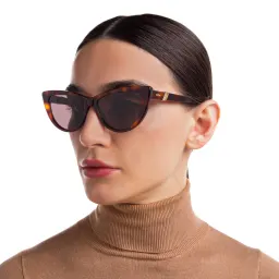 Shop EYE'M Cat Eye Sunglasses in Havana online.