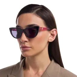 Shop EYE'M Cat Eye Sunglasses in Black online.
