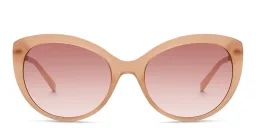 Shop EYE'M Cat Eye Sunglasses in Nude online.