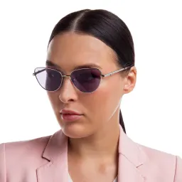 Shop EYE'M Cat Eye Sunglasses in Gold online.
