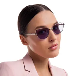 Shop EYE'M Cat Eye Sunglasses in Gold online.