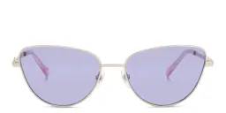 Shop EYE'M Cat Eye Sunglasses in Gold online.